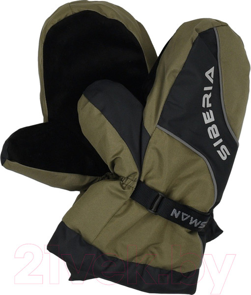 Изображение товара Варежки для охоты и рыбалки Huntsman Siberia тк Breathable (хаки/черный)