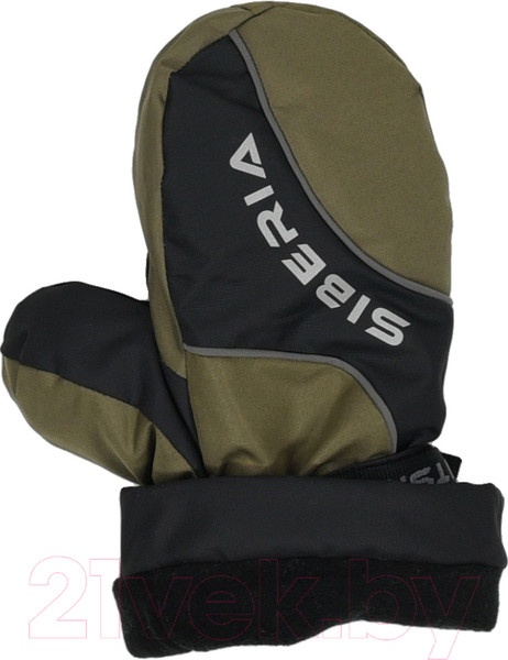 Изображение товара Варежки для охоты и рыбалки Huntsman Siberia тк Breathable (хаки/черный)