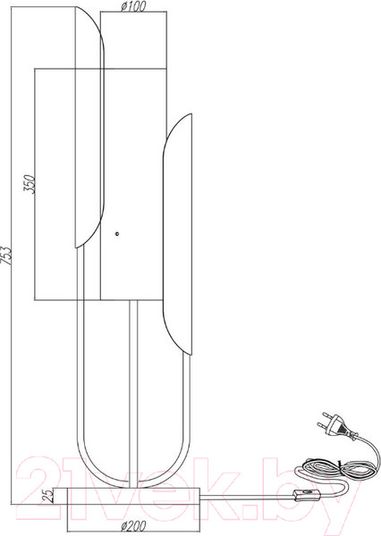 Изображение товара Прикроватная лампа Maytoni Сipresso Z014TL-01G