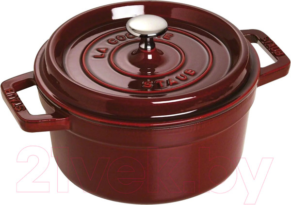 Изображение товара Кокотница Staub La Cocotte / 1102287 (гранатовый)