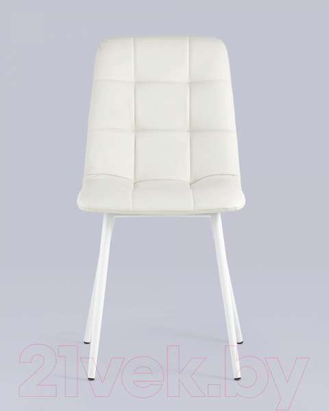 Изображение товара Стул Stool Group Oliver (экокожа белый/белые ножки)