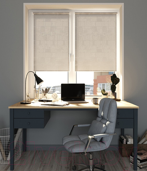 Изображение товара Рулонная штора LEGRAND Акцент 114x175 / 58 069 893 (стальной)