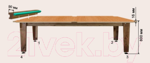 Изображение товара Бильярдный стол РуптуР Мастер / 158.00.06