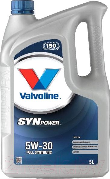 Изображение товара Моторное масло Valvoline SynPower MST C4 5W30 / 872771 (5л)