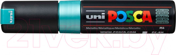 Изображение товара Маркер художественный UNI Mitsubishi Pencil Posca 8мм / PC-8K METALLIC GREEN (зеленый металлик)