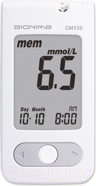 Изображение товара Глюкометр Bionime Rightest GM 550 (+25 тест-полосок GS550)