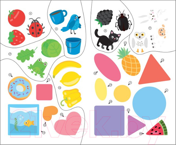 Изображение товара Развивающая книга Мозаика-Синтез Школа Cеми Гномов. Цвет, форма, величина 0+