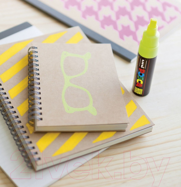 Изображение товара Маркер художественный UNI Mitsubishi Pencil Posca 8мм / PC-8K METALLIC PINK (розовый металлик)