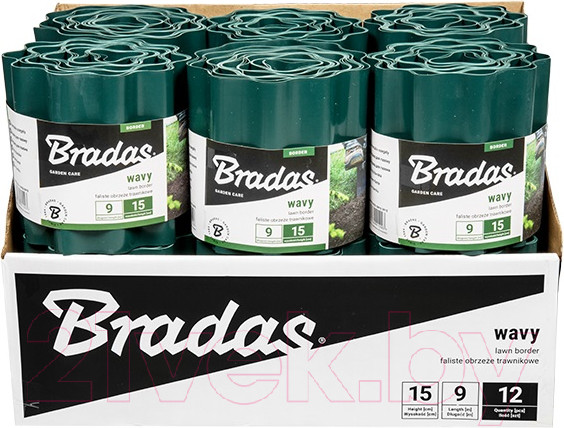 Изображение товара Бордюр садовый Bradas Волнистый / OBFG 0925 (зеленый)
