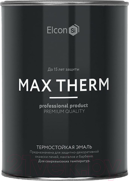 Изображение товара Эмаль Elcon Термостойкая 700C (400г, медь)