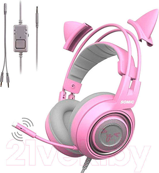 Изображение товара Наушники детские Somic G951S (розовый)