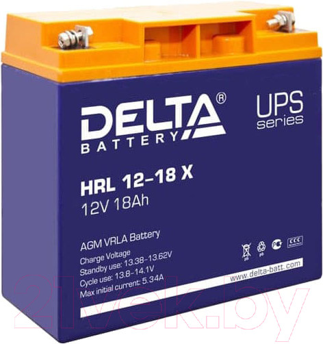 Изображение товара Аккумуляторная батарея DELTA HRL 12-18 X