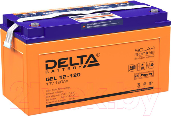 Изображение товара Аккумуляторная батарея DELTA GEL 12-120