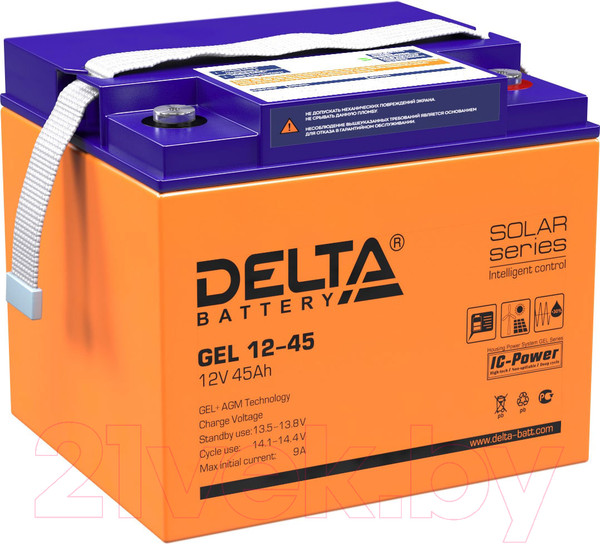 Изображение товара Аккумуляторная батарея DELTA GEL 12-45
