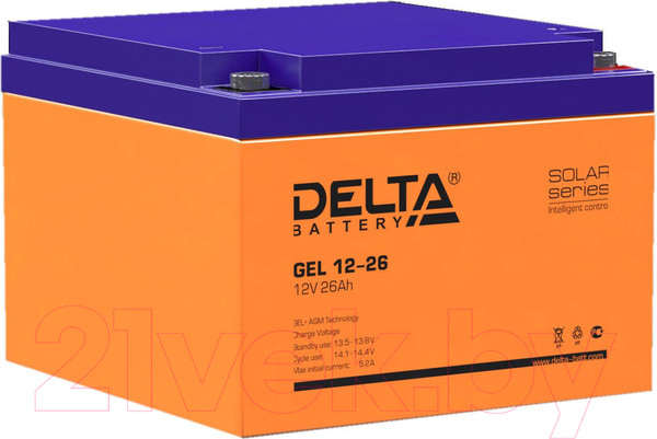 Изображение товара Аккумуляторная батарея DELTA GEL 12-26