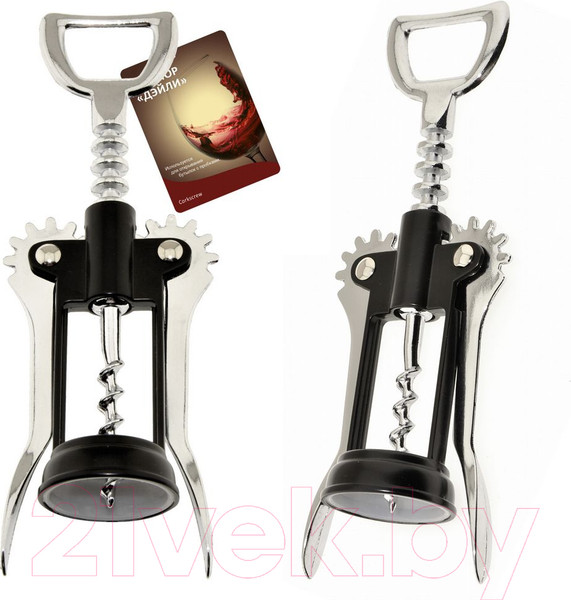 Изображение товара Штопор для вина Мультидом Z13-57 (черный)