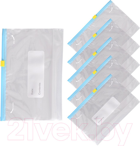 Изображение товара Комплект пакетов-слайдеров Мультидом zip-lock / VL80-478