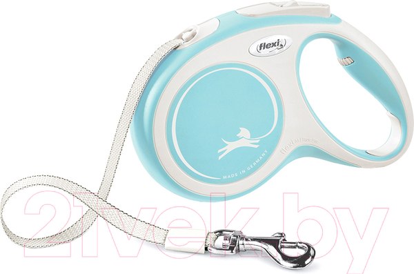 Изображение товара Поводок-рулетка Flexi New Comfort M 5m (светло-голубой)