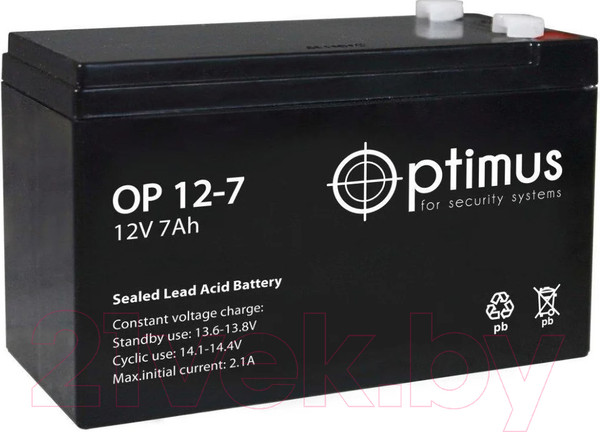 Изображение товара Аккумуляторная батарея Optimus OP 12-07