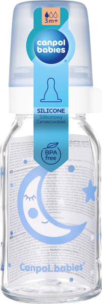 Изображение товара Бутылочка для кормления Canpol Луна / 42/102 (120мл, синий)