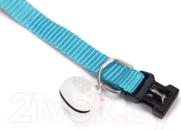 Изображение товара Ошейник Beeztees Uni / 730500 (нейлоновый, светло-голубой)