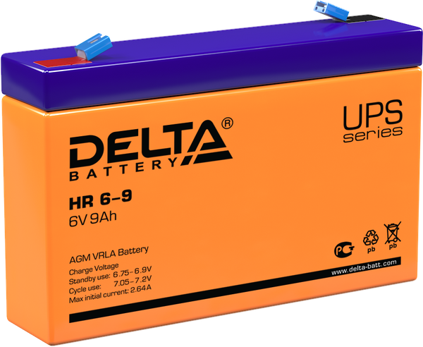Изображение товара Аккумуляторная батарея DELTA HR 6-9