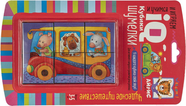 Изображение товара Развивающая игра Айрис-пресс Умные кубики. Шумелки. Чудесное путешествие / 9785811275816