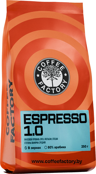 Изображение товара Кофе в зернах Coffee Factory Espresso 1.0 (250г)