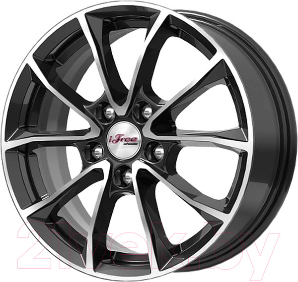 Изображение товара Литой диск iFree Джет 16x6.5" 5x112мм DIA 57.1мм ET 50мм Блэк джек