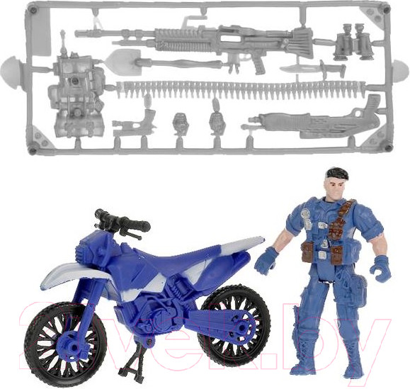 Изображение товара Мотоцикл игрушечный Играем вместе Солдатик с мотоциклом Полиция / 1904Y009-R