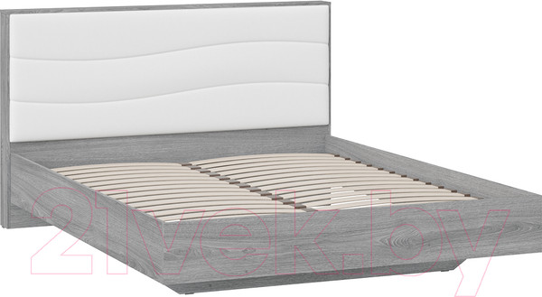 Изображение товара Каркас кровати ТриЯ Миранда Тип 1 160x200 (дуб гамильтон/белый глянец)