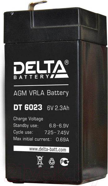 Изображение товара Аккумуляторная батарея DELTA DT 6023