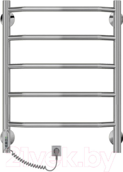Изображение товара Полотенцесушитель электрический GRANULA Трапеция 50x60 5 перекладин D32 (терморегулятор с таймером слева)