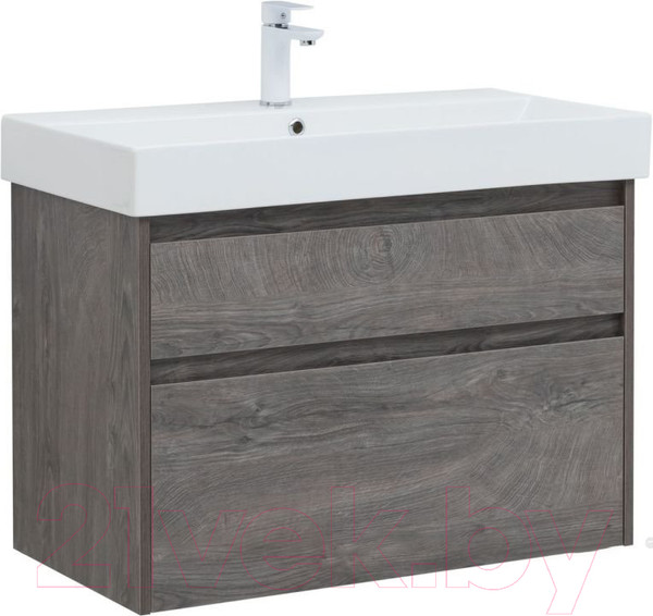 Изображение товара Тумба под умывальник Aquanet Nova Lite 85 / 249937 (с 2 ящиками)