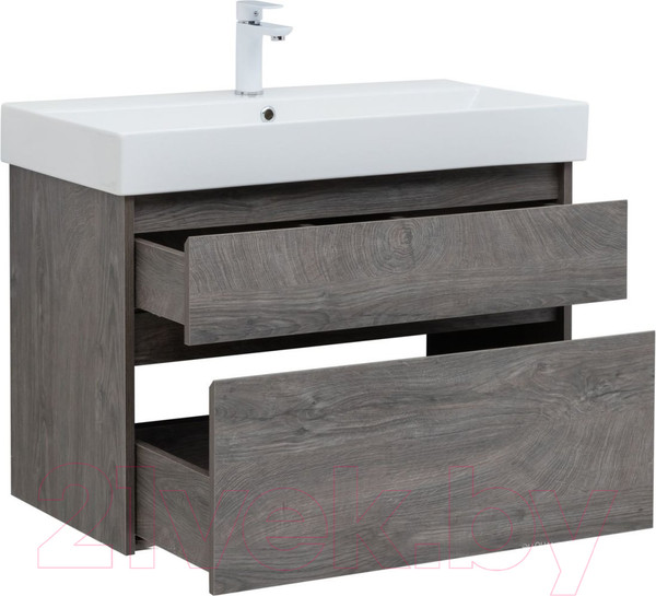 Изображение товара Тумба под умывальник Aquanet Nova Lite 85 / 249937 (с 2 ящиками)