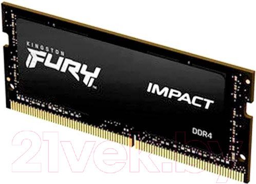 Изображение товара Оперативная память DDR4 Kingston Fury Impact KF432S20IB/16