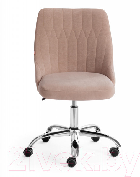 Изображение товара Кресло офисное Tetchair Swan флок (бежевый)