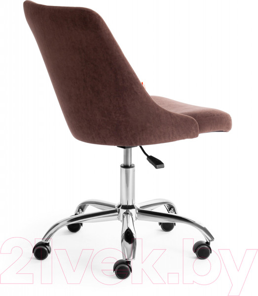 Изображение товара Кресло офисное Tetchair Swan флок (коричневый)