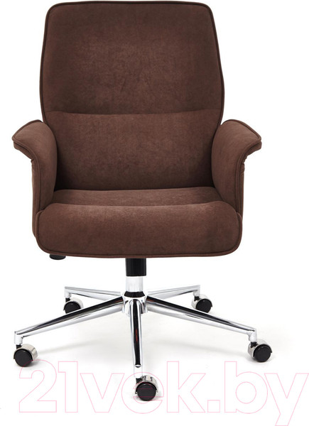 Изображение товара Кресло офисное Tetchair York флок (коричневый)