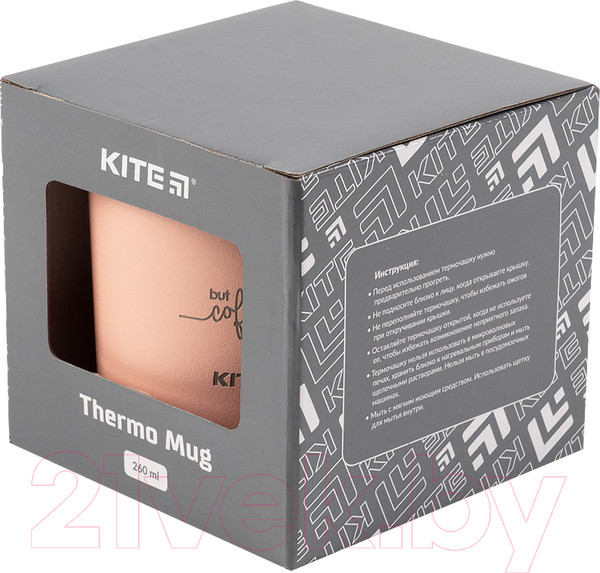 Изображение товара Термокружка Kite 21-324-03 К (260мл, персиковый)
