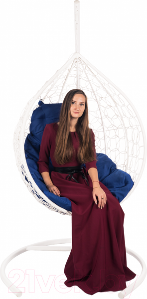 Изображение товара Кресло подвесное BiGarden Tropica White (синяя подушка)