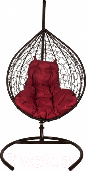 Изображение товара Кресло подвесное BiGarden Tropica Brown (бордовая подушка)