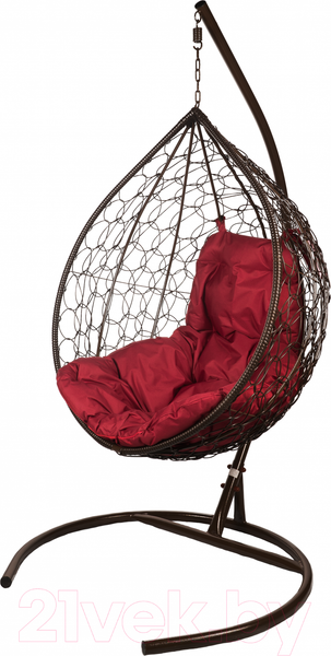 Изображение товара Кресло подвесное BiGarden Tropica Brown (бордовая подушка)