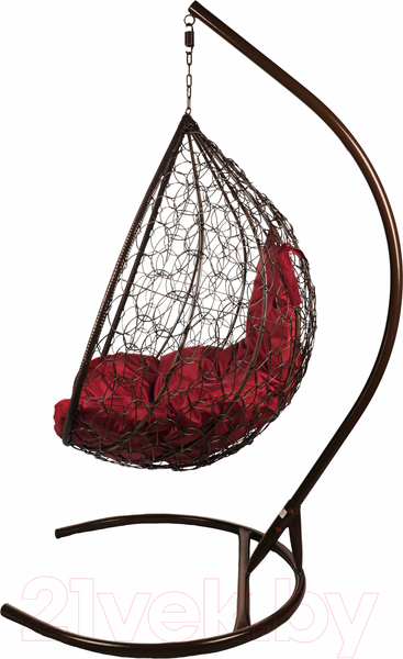 Изображение товара Кресло подвесное BiGarden Tropica Brown (бордовая подушка)