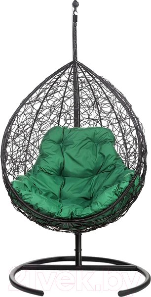 Изображение товара Кресло подвесное BiGarden Tropica Black (зеленая подушка)