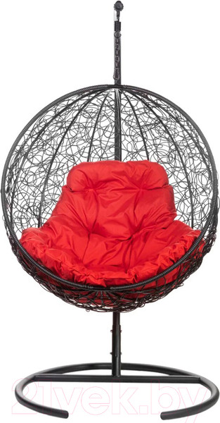 Изображение товара Кресло подвесное BiGarden Kokos Black (красная подушка)