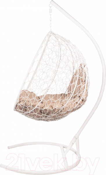 Изображение товара Кресло подвесное BiGarden Kokos White (бежевая подушка)