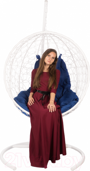 Изображение товара Кресло подвесное BiGarden Kokos White (синяя подушка)