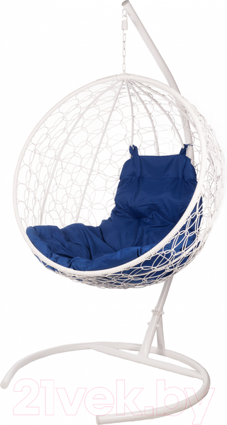Изображение товара Кресло подвесное BiGarden Kokos White (синяя подушка)
