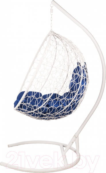 Изображение товара Кресло подвесное BiGarden Kokos White (синяя подушка)